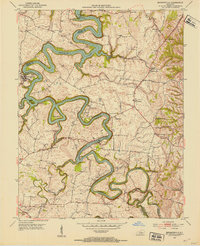 Bryantsville 1952 topographic map thumbnail