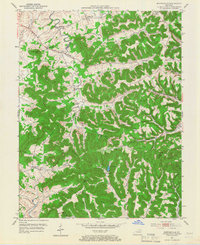 Burtonville 1951 topographic map thumbnail