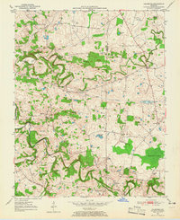 Caledonia 1950 topographic map thumbnail