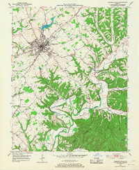 Campbellsville 1953 topographic map thumbnail