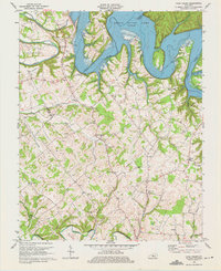 Cane Valley 1970 topographic map thumbnail