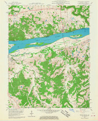 Cave In Rock 1958 topographic map thumbnail