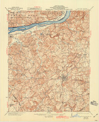 Cave In Rock 1925 topographic map thumbnail