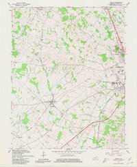 Cecilia 1967 topographic map thumbnail