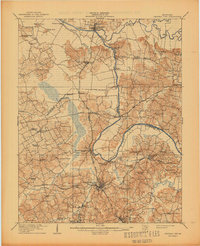 Central City 1909 topographic map thumbnail