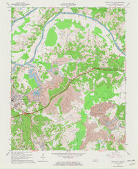 Central City East 1963 topographic map thumbnail