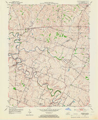 Centerville 1954 topographic map thumbnail