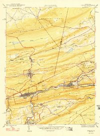 Ashland 1947 topographic map thumbnail