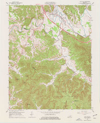 Clay City 1966 topographic map thumbnail
