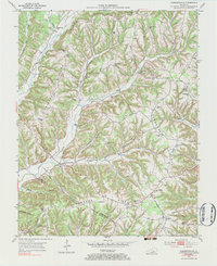Clementsville 1952 topographic map thumbnail