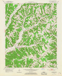 Clementsville 1952 topographic map thumbnail