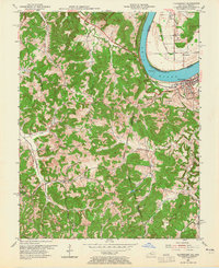 Cloverport 1953 topographic map thumbnail