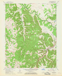 Colesburg 1960 topographic map thumbnail
