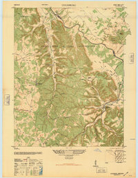 Colesburg 1946 topographic map thumbnail