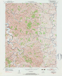Cornishville 1952 topographic map thumbnail