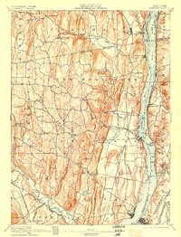 Coxsackie 1894 topographic map thumbnail