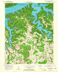 Cumberland City 1954 topographic map thumbnail