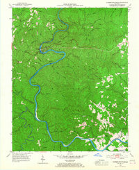 Cumberland Falls 1952 topographic map thumbnail