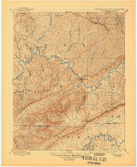 Cumberland Gap 1891 topographic map thumbnail