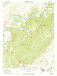 Ashby Gap 1970 topographic map thumbnail