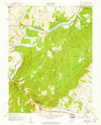 Ashby Gap 1943 topographic map preview