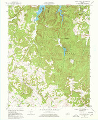 Dawson Springs SW 1967 topographic map thumbnail
