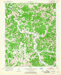 East Fork 1953 topographic map thumbnail