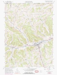 Potter Brook 1957 topographic map thumbnail