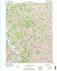 Elliston 1950 topographic map thumbnail
