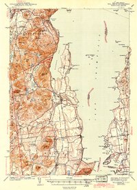 Willsboro 1943 topographic map thumbnail