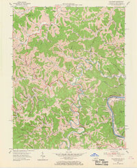 Fallsburg 1953 topographic map thumbnail
