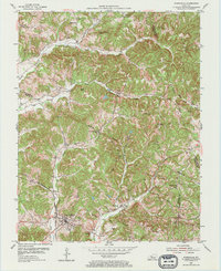 Fordsville 1953 topographic map thumbnail