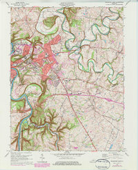 Frankfort East 1970 topographic map thumbnail