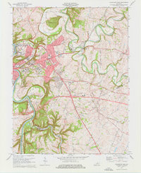 Frankfort East 1970 topographic map thumbnail