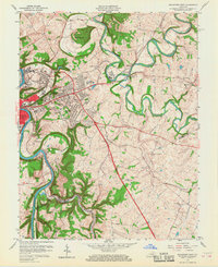 Frankfort East 1959 topographic map thumbnail