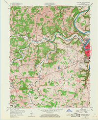 Frankfort West 1959 topographic map thumbnail