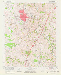 Franklin 1968 topographic map thumbnail
