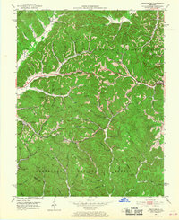 Frenchburg 1952 topographic map thumbnail