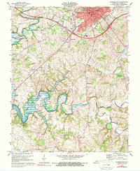 Glasgow South 1973 topographic map thumbnail
