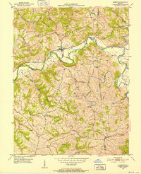 Glencoe 1950 topographic map preview