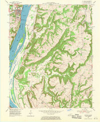 Golconda 1954 topographic map thumbnail