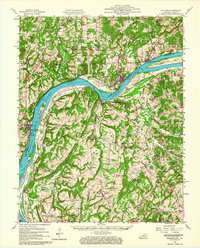 Golconda 1959 topographic map thumbnail