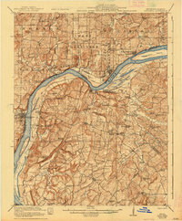 Golconda 1921 topographic map thumbnail