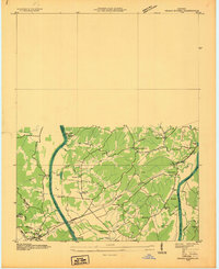 Grand Rivers 1936 topographic map thumbnail