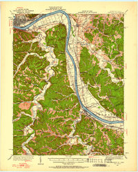 Greenup 1926 topographic map thumbnail