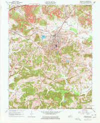 Greenville 1963 topographic map thumbnail