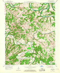 Gresham 1953 topographic map thumbnail