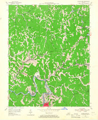 Hazard North 1954 topographic map thumbnail
