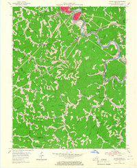 Hazard South 1954 topographic map thumbnail