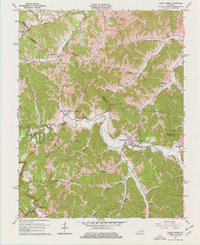 Hazel Green 1965 topographic map thumbnail
